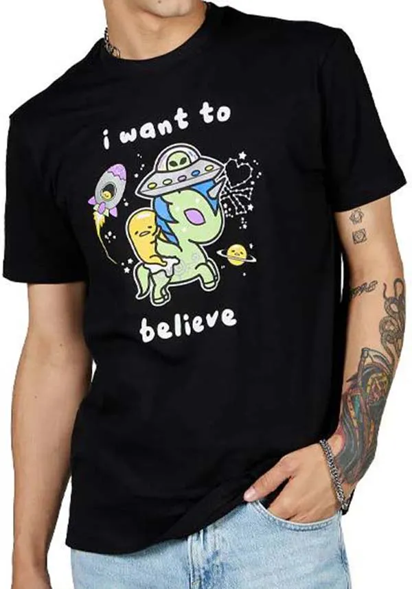 Tokidoki x Gudetama I Want To Believe | TEE**