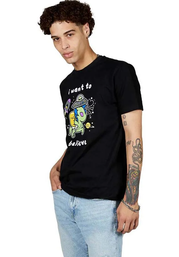 Tokidoki x Gudetama I Want To Believe | TEE**