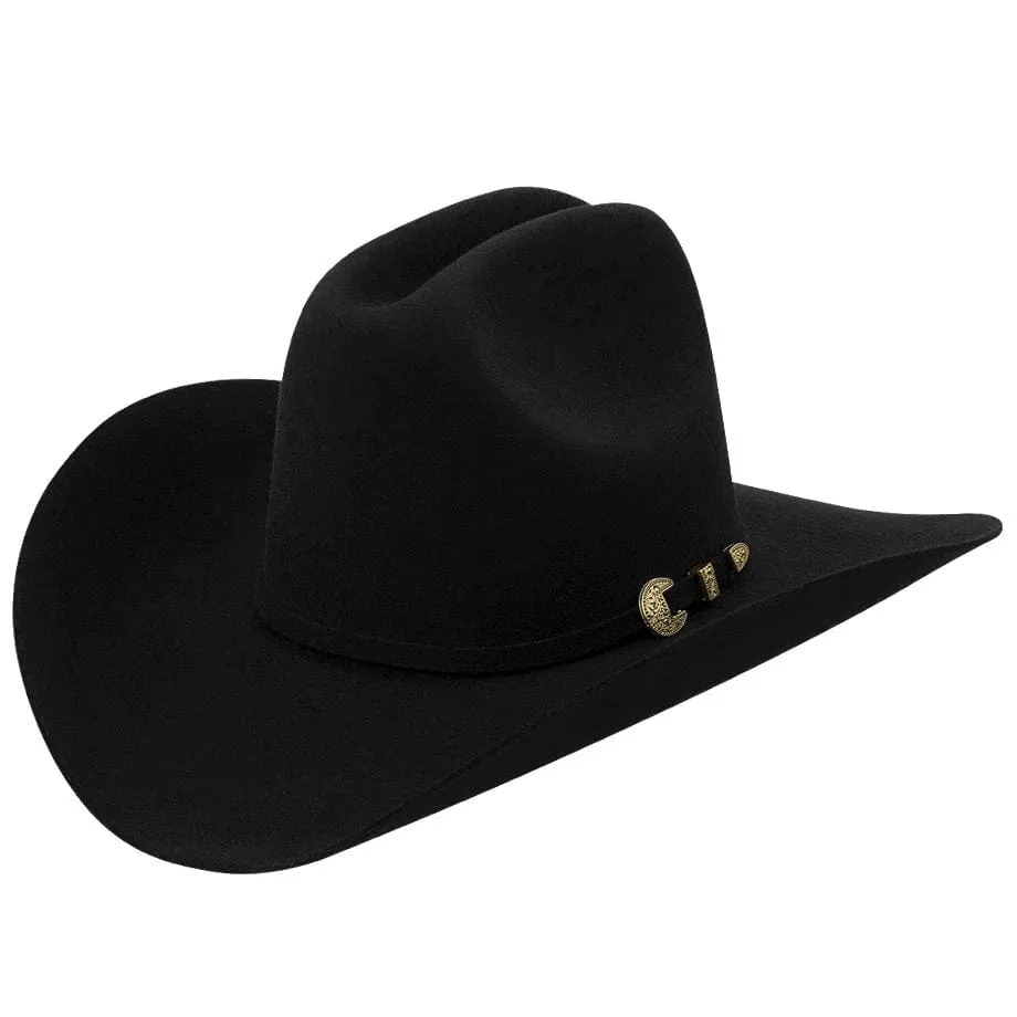 Tombstone 20X Cowboy Felt Hat Sonora Shape Black TOM-4104