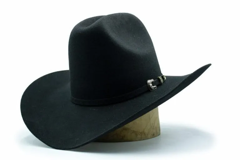 Tombstone 20X Cowboy Felt Hat Sonora Shape Black TOM-4104